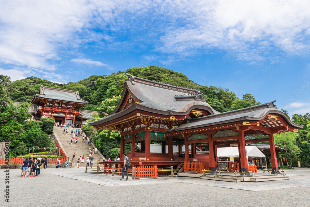 鎌倉 鶴岡八幡宮 舞殿と本宮