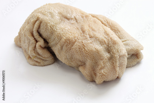 sheep tripe, haggis ingredient isolated on white background
 photo