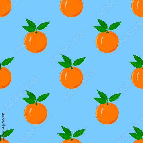 Orange Seamless Pattern.