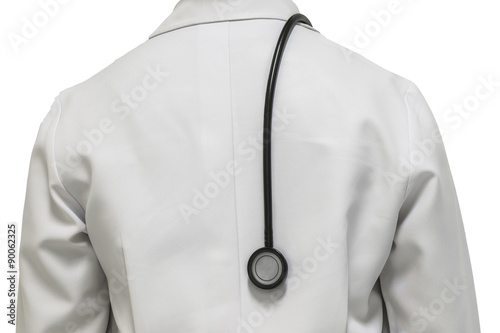 stethoscope uniform doctor isolated