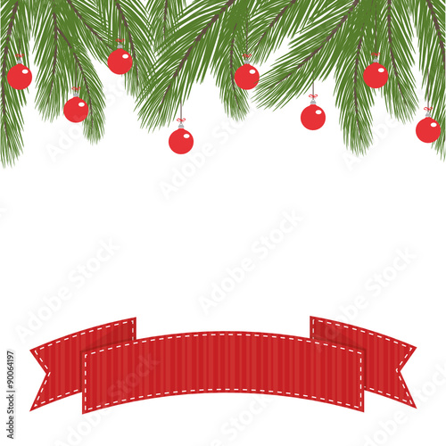 Weihnachtliche Dekoration mit Weihnachtskugeln