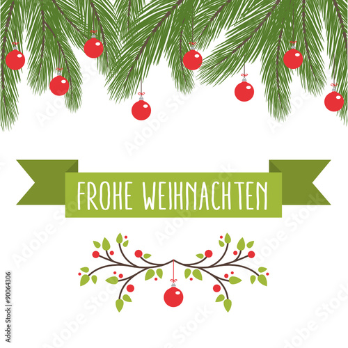 Weihnachtliche Dekoration mit Weihnachtskugeln