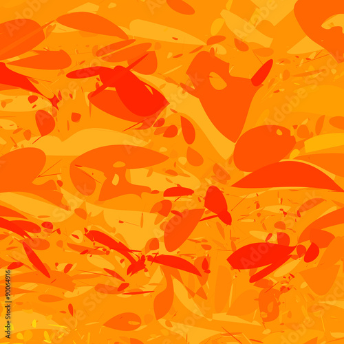 Abstract orange background with splatters
