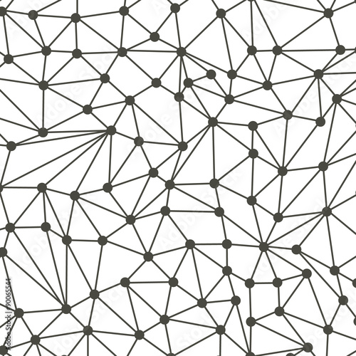 Gray Network background, Vector illustration
