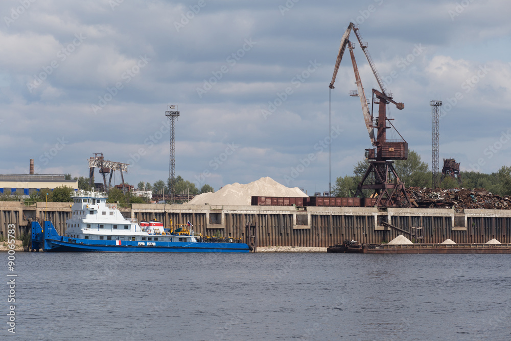 Industrie Landschaft, Fluss Docks