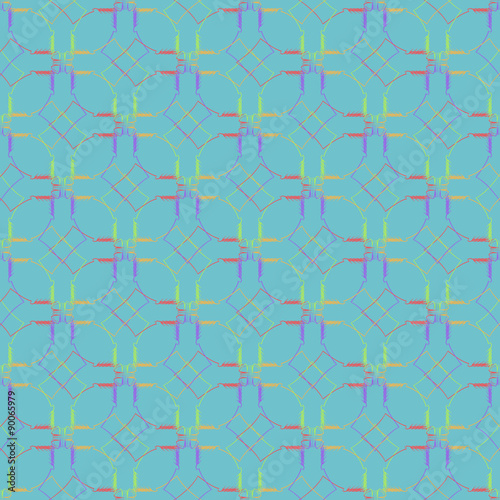 Geometric ornament seamless pattern.  