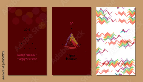 Hipster Cover Postcard Design