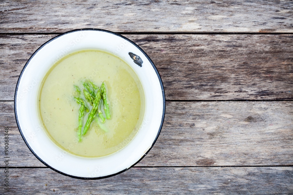 homemade cream soup with asparagus homemade cream soup with asparagus