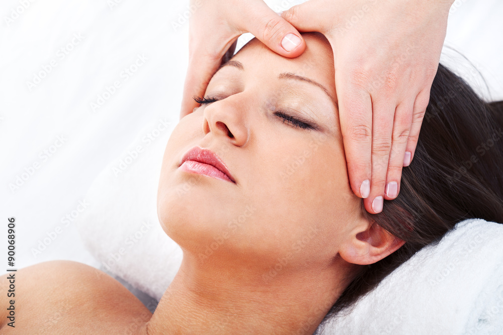 Young woman having massage