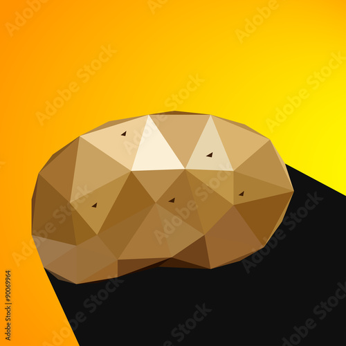 Vector illustration of a potato