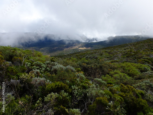 rando au pas de Bellecombe (piton de la Fournaise) photo