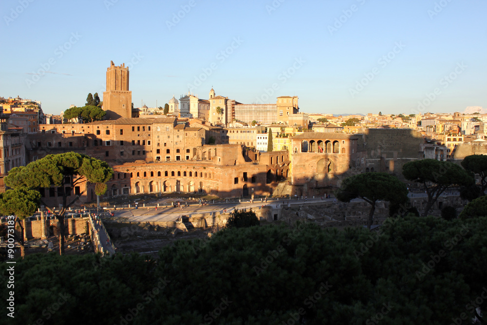 Trajan's Market in the centre of Rome, Italy