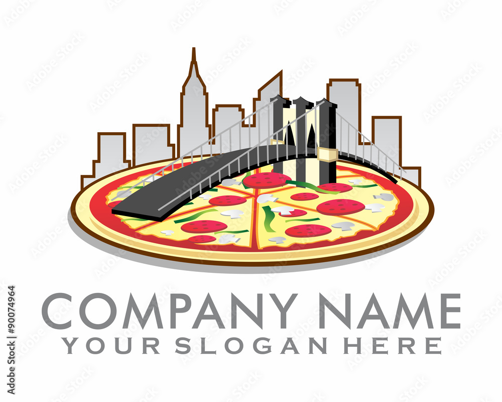 Naklejka premium bridge pizza