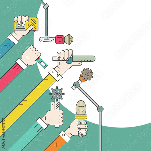Hands of Journalists