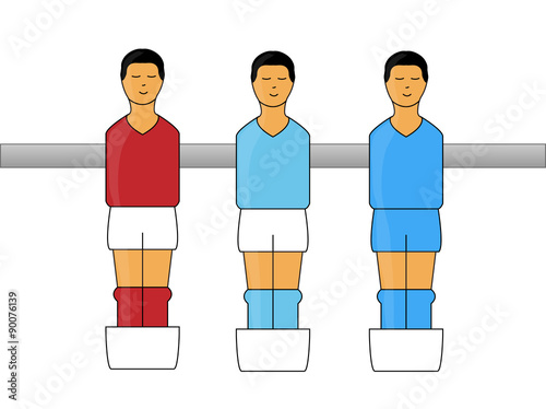 Table Football Figures with Italian League Uniforms 2