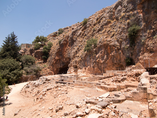 Architectural antiquities in natural reservation of Hermon river