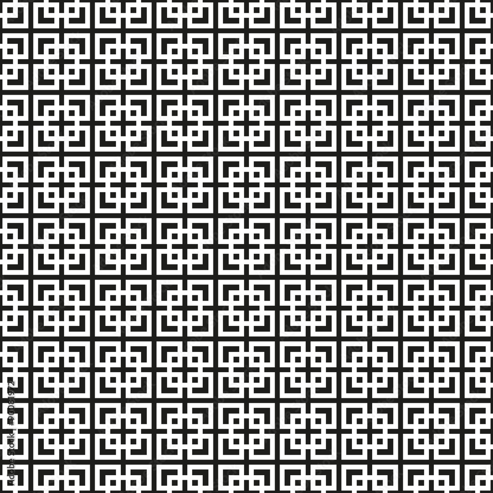 Abstract Seamless Black and White Art Deco Vector Pattern Abstract Seamless Black and White Art Deco Vector Pattern