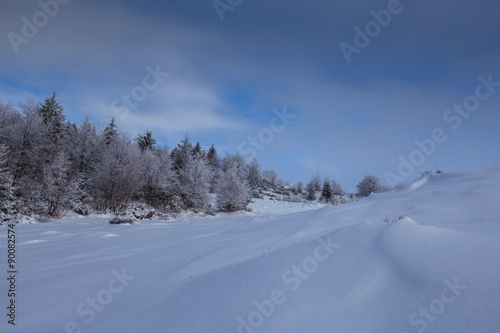 Fototapeta Naklejka Na Ścianę i Meble -  Winter scenery in the mountains with fresh powder snow
