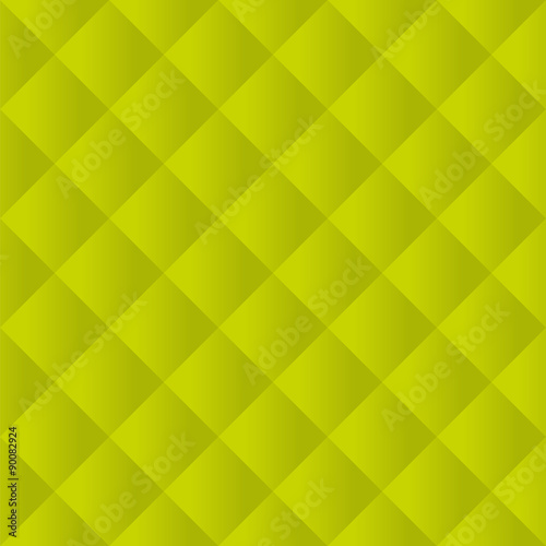 Seamless lime green padded upholstery vector pattern texture