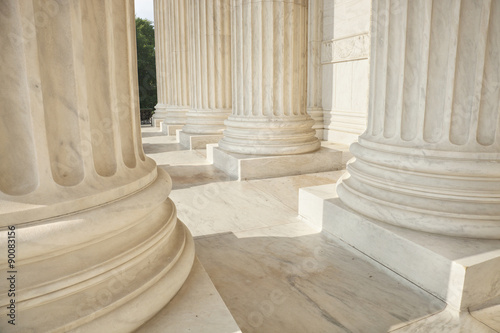 Columns of the Supreme Court close up