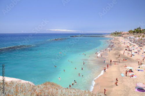 Przepiękna lazurowa Playa Del Duque w Adeje na Teneryfie
 photo