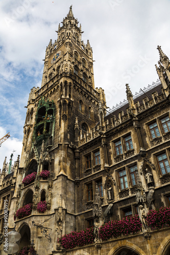 Marienplatz town hall in Munich