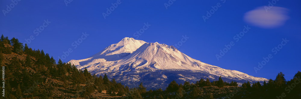 Mount Shasta At Sunrise, California