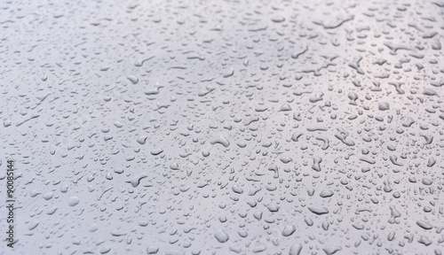 rain drops on black car roof/rain drops on car window