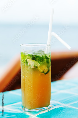 Mojito Cocktail at the pool