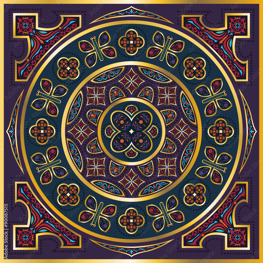 Naklejka premium scarf pattern