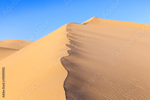  sand dune in sunrise in the desert photo