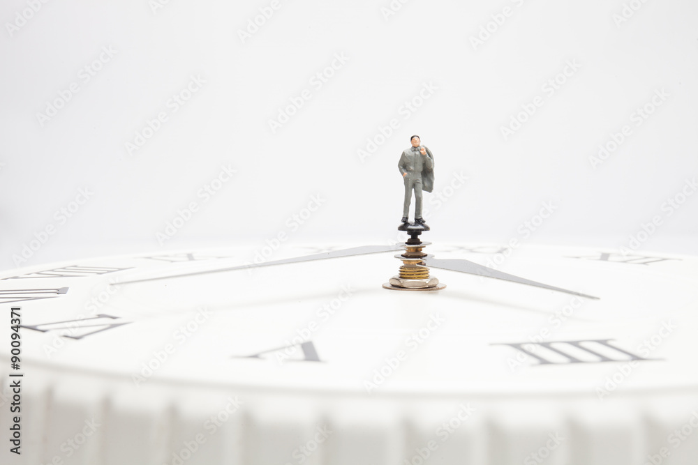a business man on the clock a business man on the clock