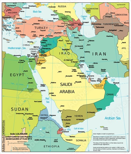 Middle East political divisions