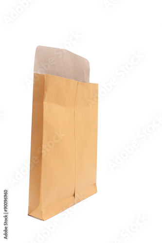 paper shopping bag on white background