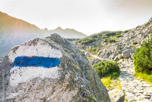 Trail in beautiful mountains