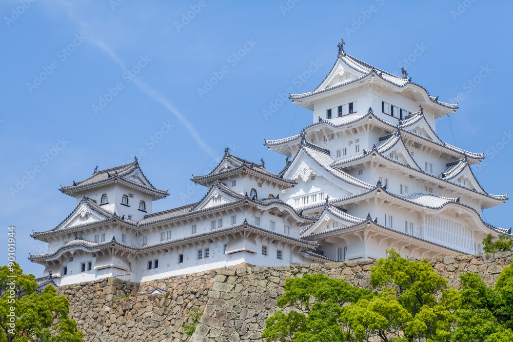 Himeji Castle , A hilltop Japanese castle complex located in Himeji, Hyogo Prefecture Himeji Castle , A hilltop Japanese castle complex located in Himeji, Hyogo Prefecture