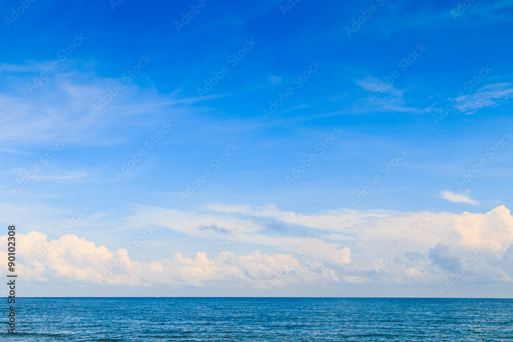 Sea and blue sky