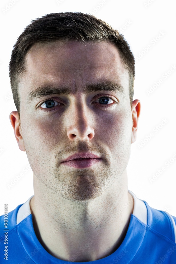 Fototapeta premium A rugby player looking at the camera