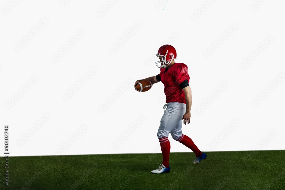 American football player playing football American football player playing football