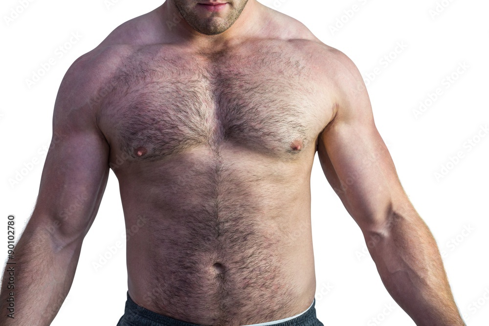 Fototapeta premium Strong bodybuilder with no shirt