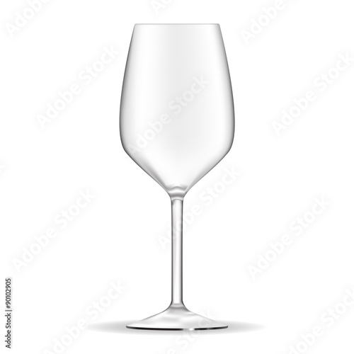Empty wine glass