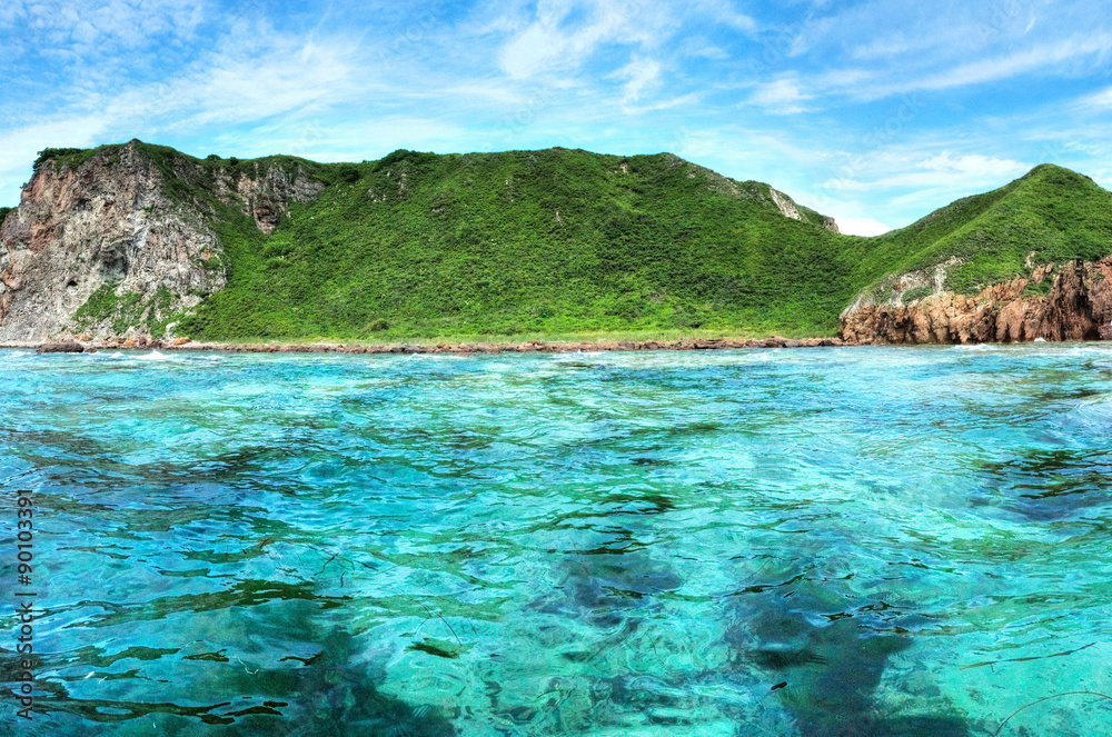 Fototapeta premium Pacific ocean landscape - wild seascape