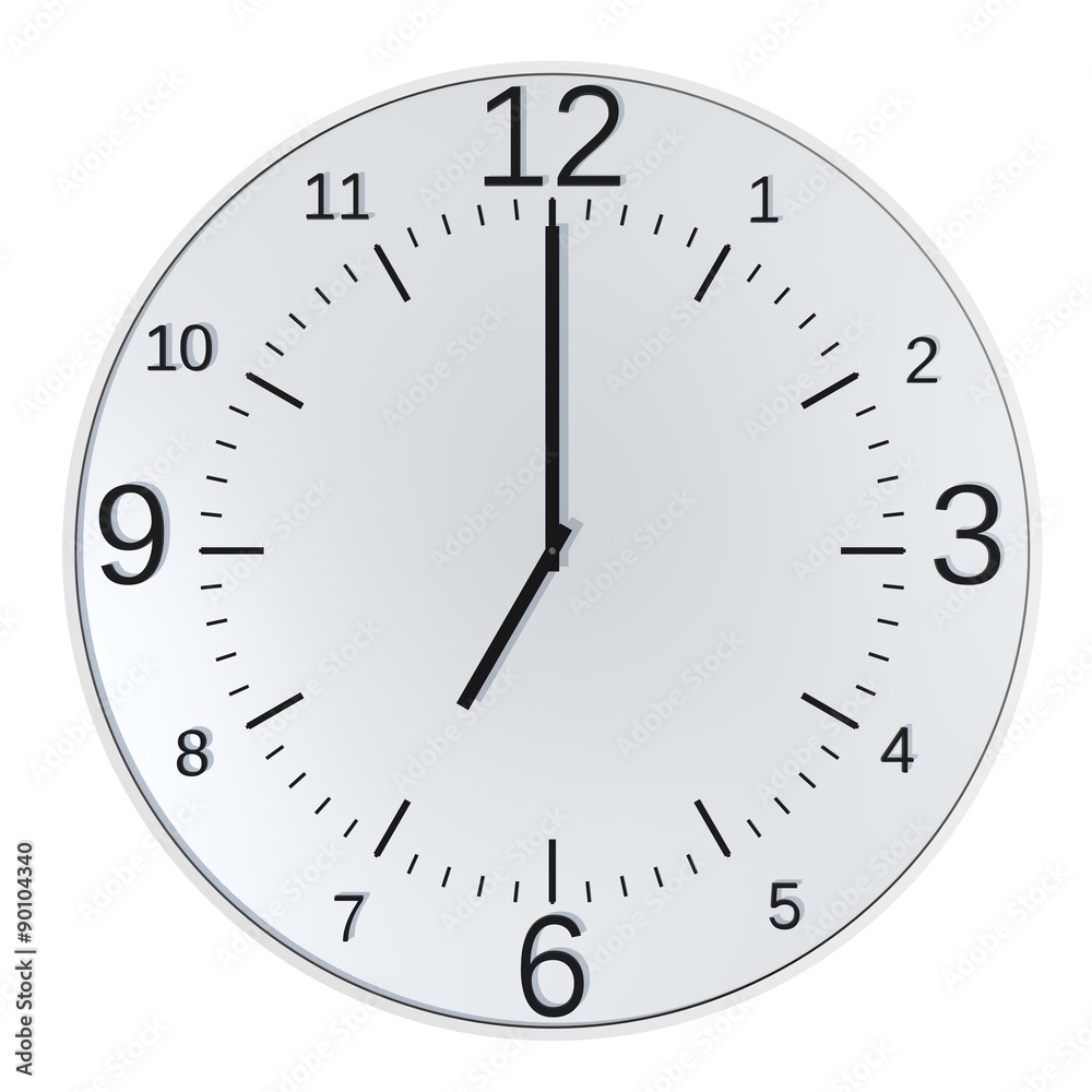 Anologe klok - klokslag zeven uur Anologe klok - klokslag zeven uur