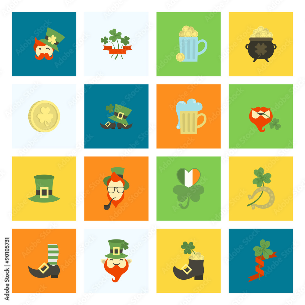 Saint Patricks Day Icon Set Saint Patricks Day Icon Set