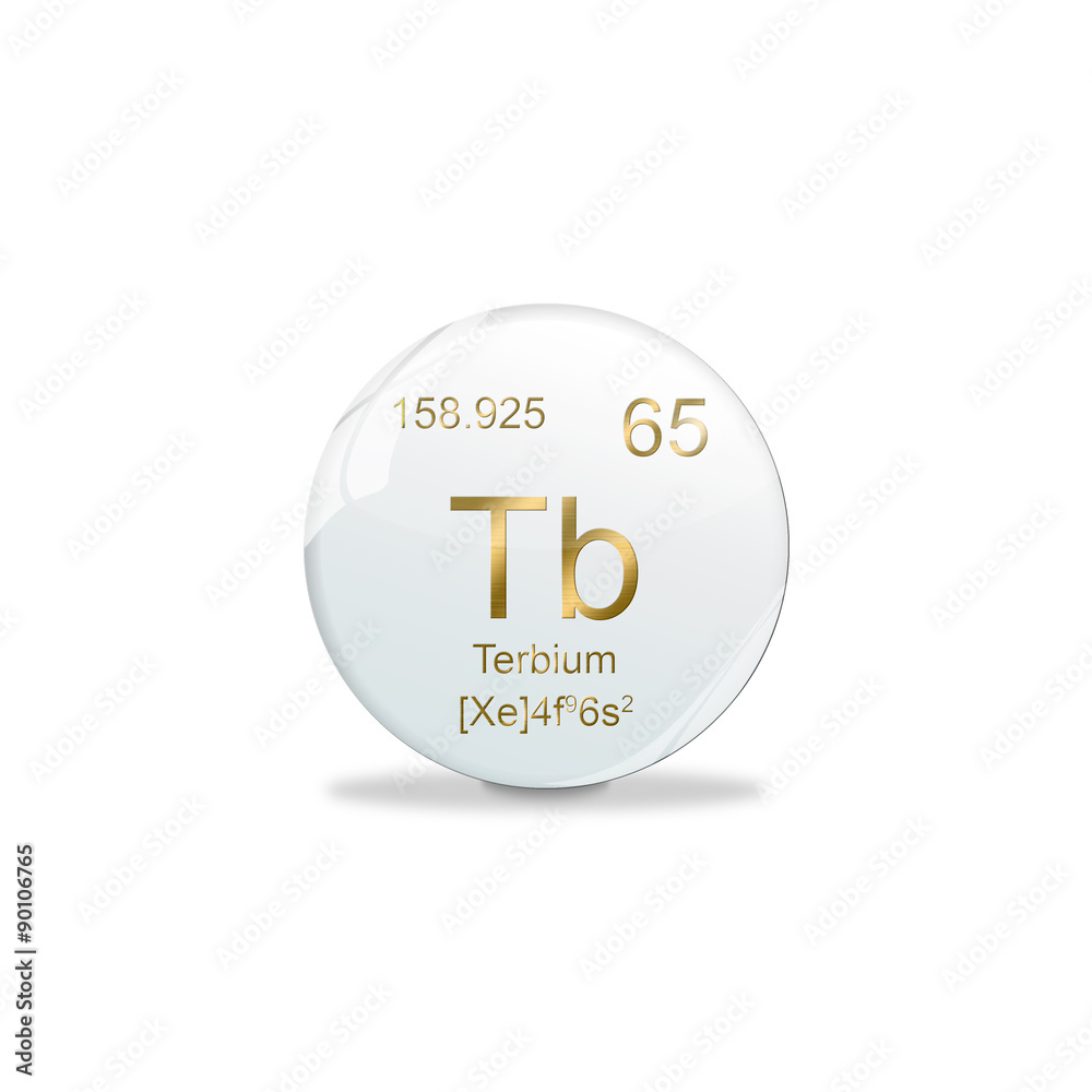 Periodensystem Kugel - 65 Terbium Periodensystem Kugel - 65 Terbium