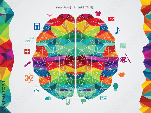 vector illustration of  brain icon