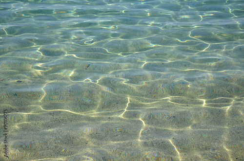 Turquoise shallow sea photo