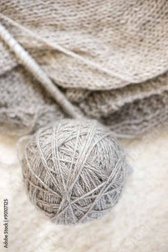 Close-up of ball of yarn