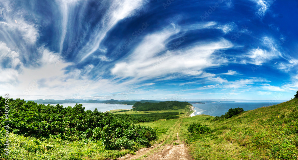Obraz premium Pacific ocean landscape - wild seascape
