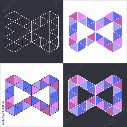 Symbol of Infinity in Polygonal Style photo